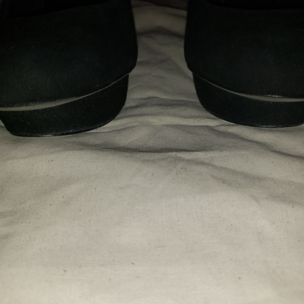 Black Suede Platform Pump - image 6